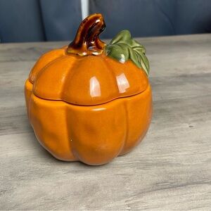 Cute Collectable Home Decor‎ Pumpkin Glass Container